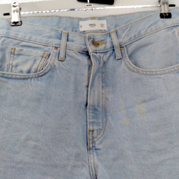 Mango MNG Light Wash Denim Jeans Size 4 - Picture 6 of 13